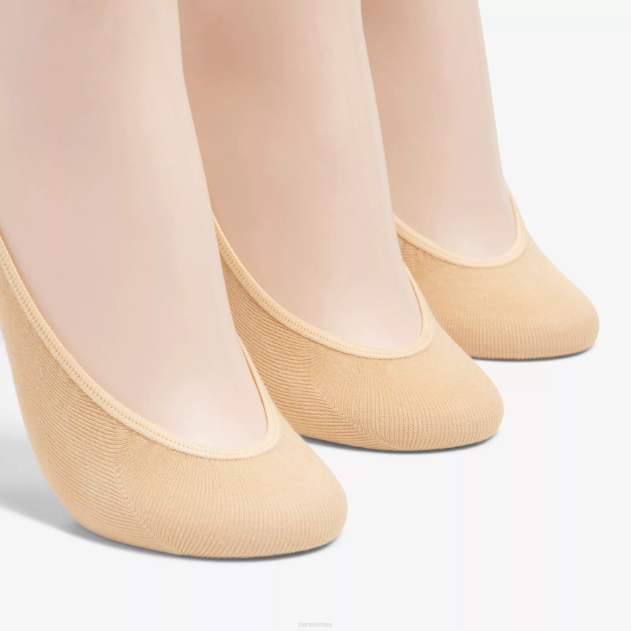 Clarks 3 pakuočių kietas pamušalas H2XV630 įdegis