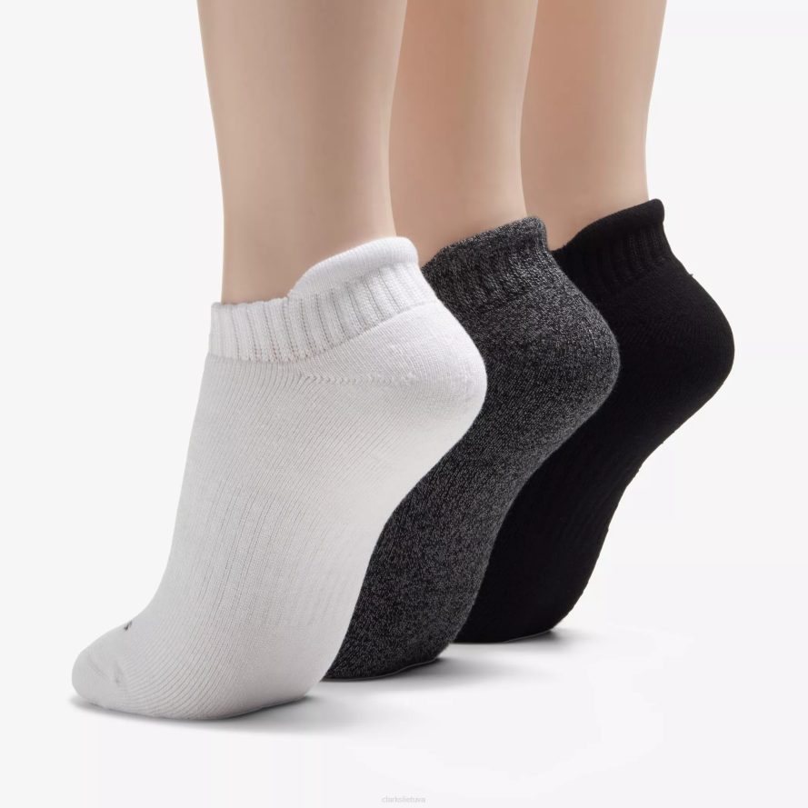 Clarks 3 pakuotės solidus atletiškas H2XV629 daugiaspalvis