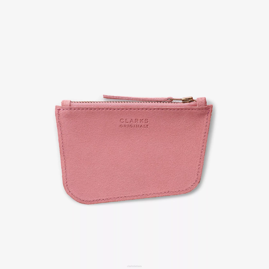 Clarks Wallabee moneta H2XV648 rožinė zomša