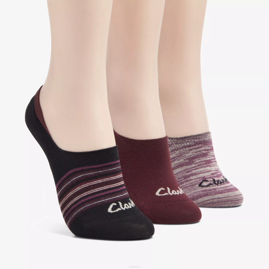 Clarks asorti batų pamušalas H2XV636 bordo