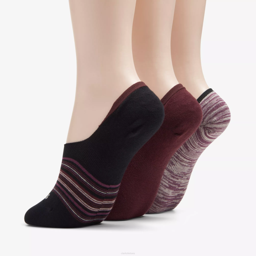 Clarks asorti batų pamušalas H2XV636 bordo