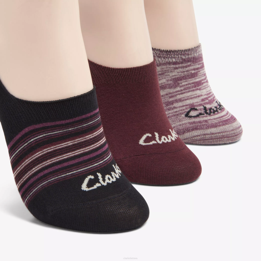 Clarks asorti batų pamušalas H2XV636 bordo