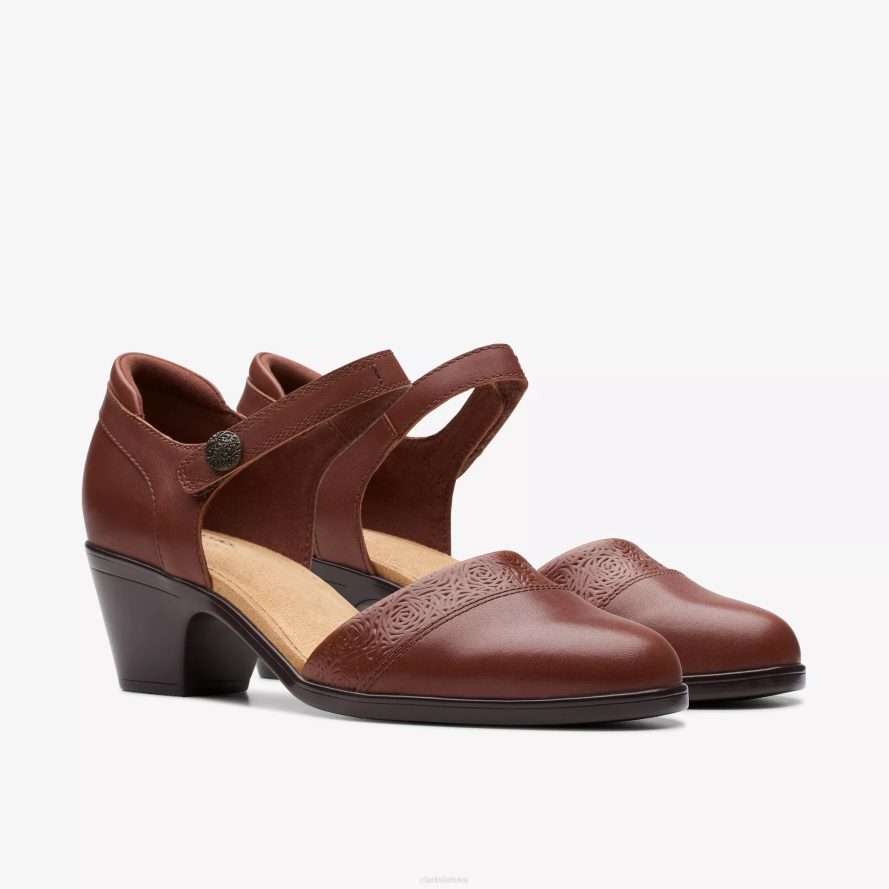 Clarks Emilija 2 ketros H2XV539 britų įdegio oda