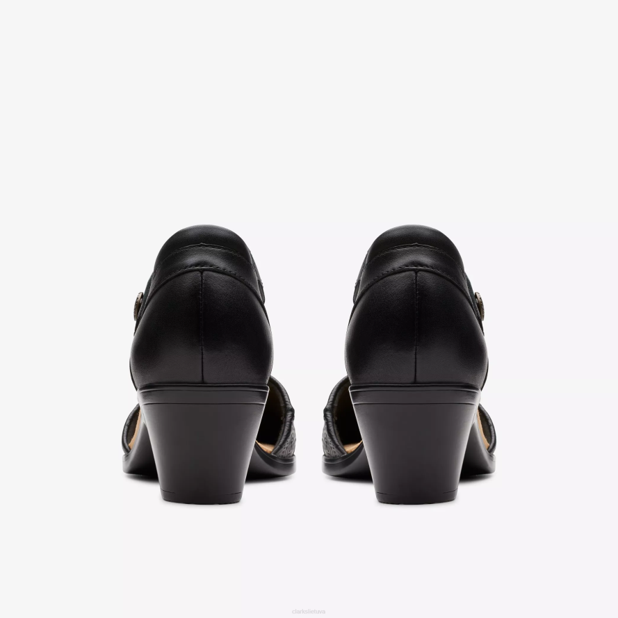 Clarks Emilija 2 ketros H2XV540 juoda oda