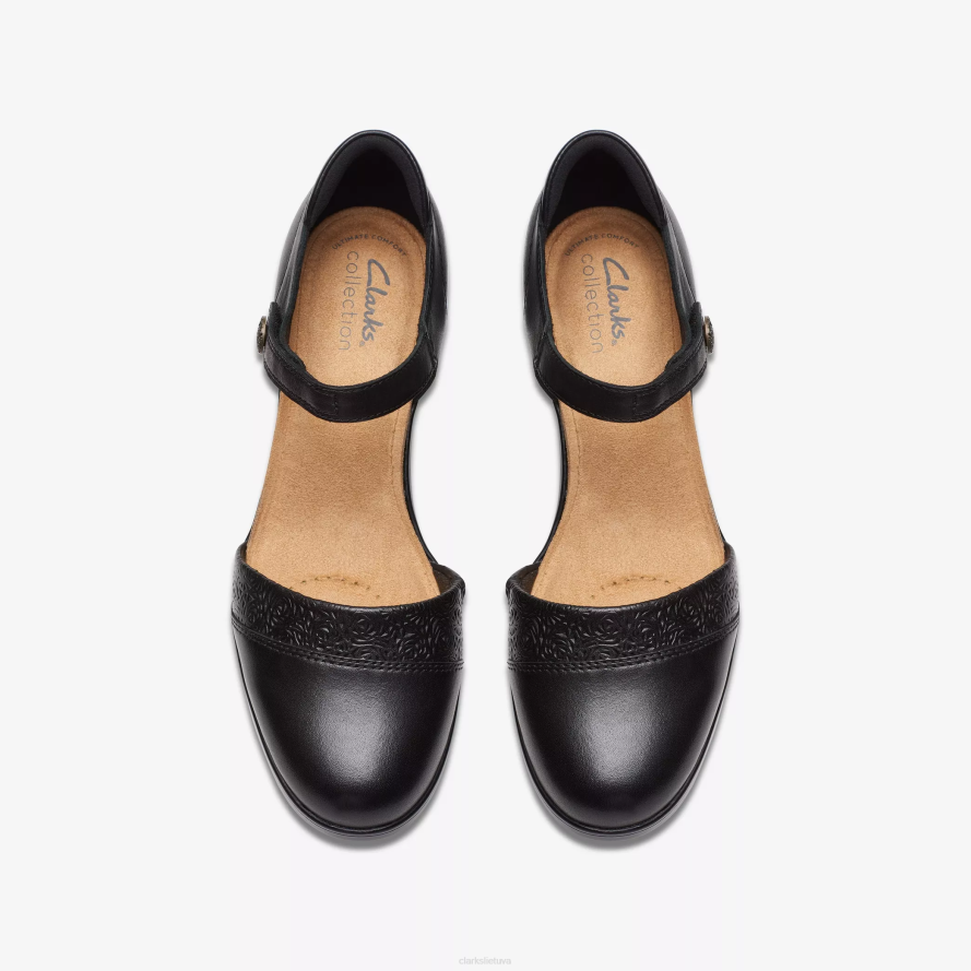 Clarks Emilija 2 ketros H2XV540 juoda oda