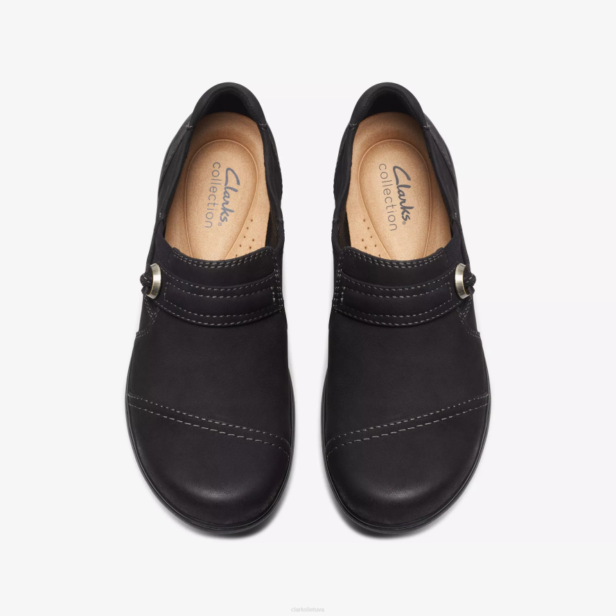 Clarks Carleigh perlas H2XV550 juodas nubukas