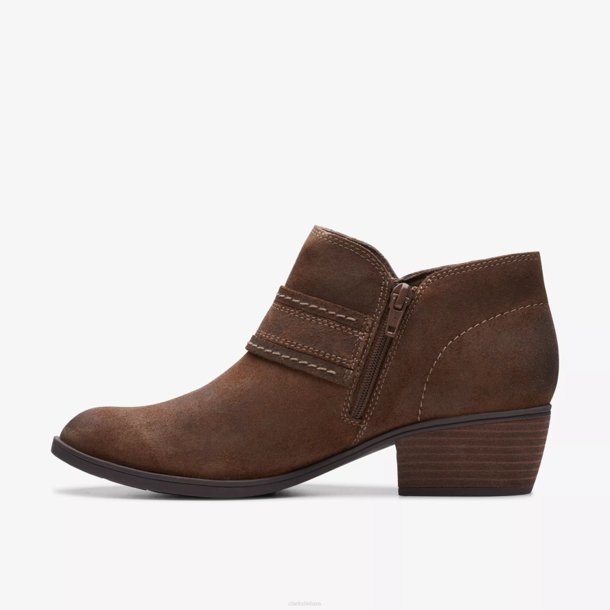 Clarks Charlten įlanka H2XV462 tamsiai įdegio zomša