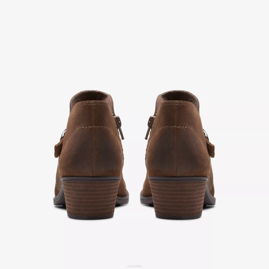 Clarks Charlten įlanka H2XV462 tamsiai įdegio zomša