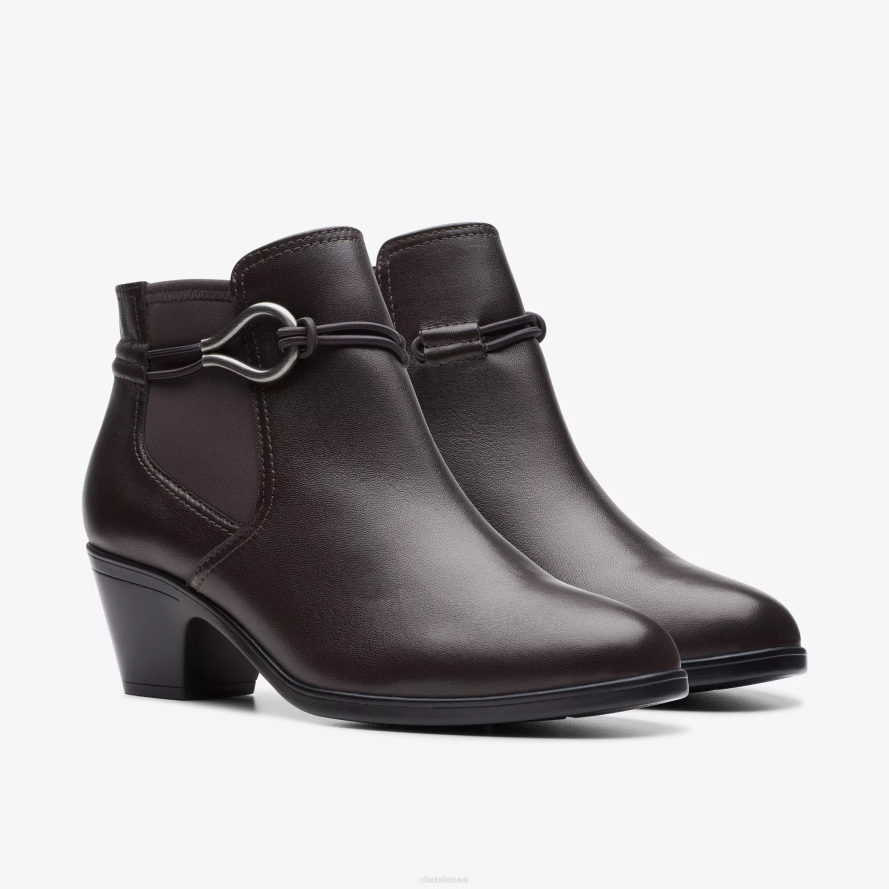 Clarks Emily 2 Kaylie H2XV469 tamsiai ruda oda