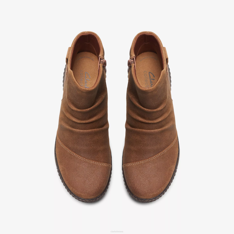 Clarks Karolinos derbis H2XV464 tamsiai įdegio zomša