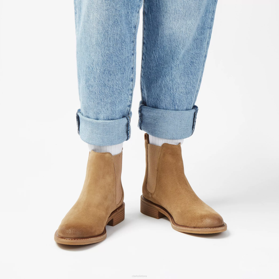 Clarks Kelnas arlo 2 H2XV399 tamsaus smėlio zomšos