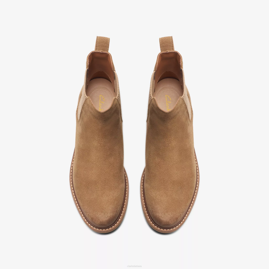 Clarks Kelnas arlo 2 H2XV399 tamsaus smėlio zomšos