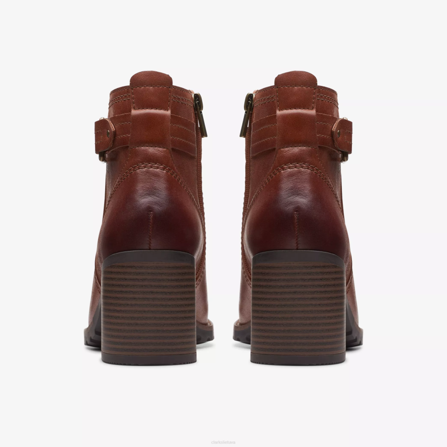 Clarks Leda dirželis H2XV446 raudonmedžio oda