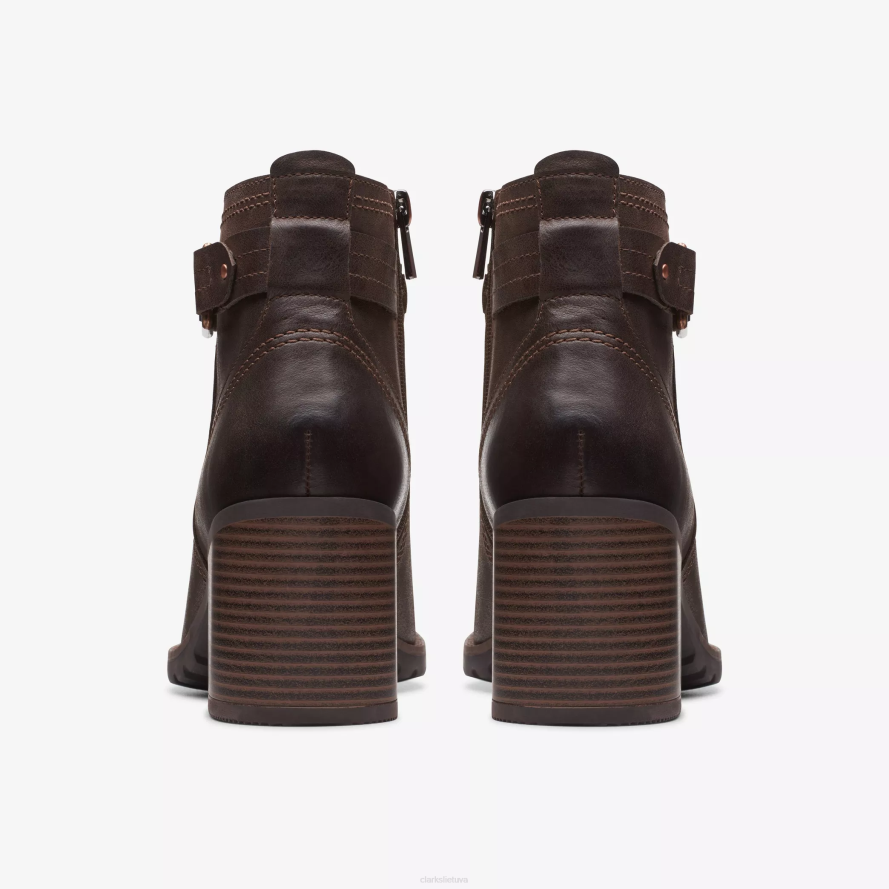 Clarks Leda dirželis H2XV448 tamsiai ruda oda