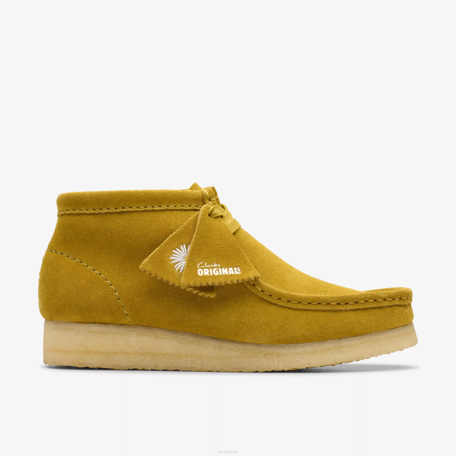 Clarks Wallabee batai H2XV379 alyvuogių zomšos