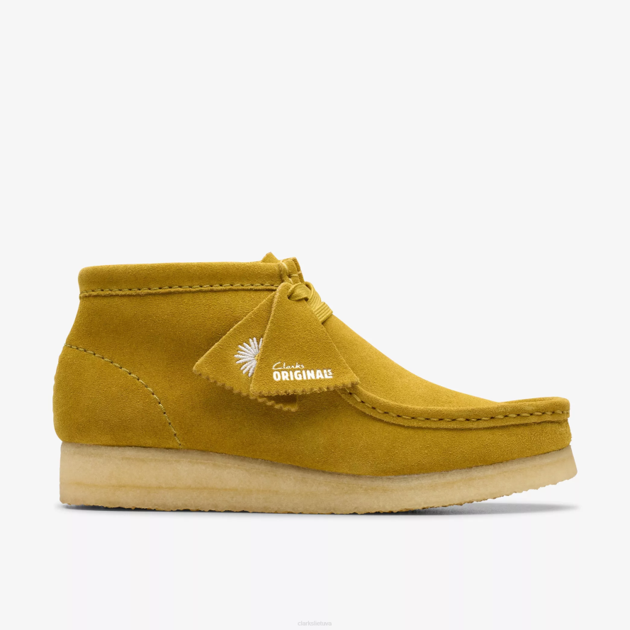 Clarks Wallabee batai H2XV379 alyvuogių zomšos