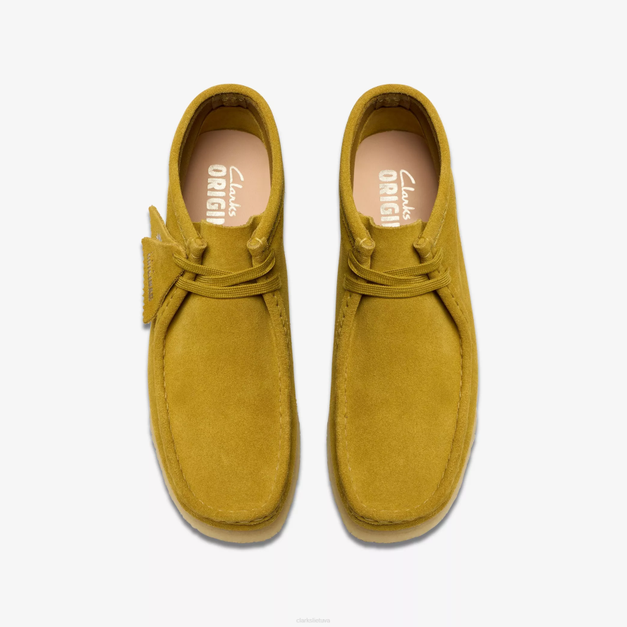 Clarks Wallabee batai H2XV379 alyvuogių zomšos