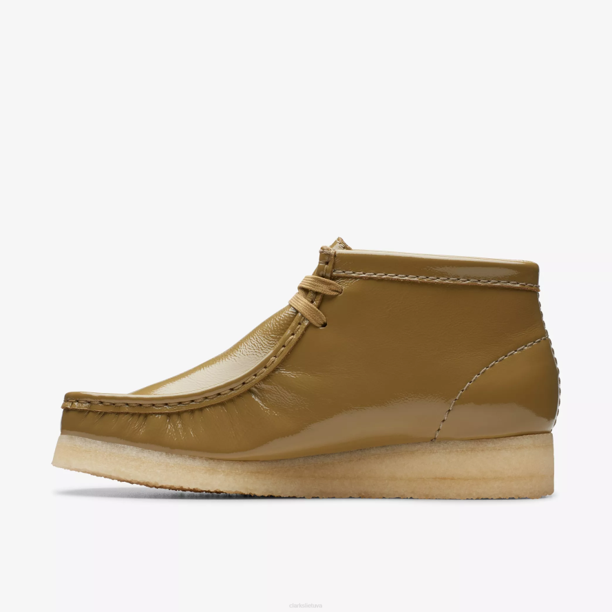 Clarks Wallabee batai H2XV381 tamsiai alyvuogių patentas