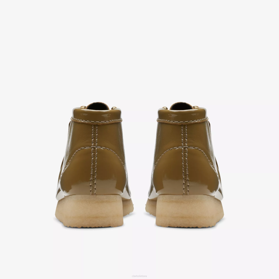 Clarks Wallabee batai H2XV381 tamsiai alyvuogių patentas