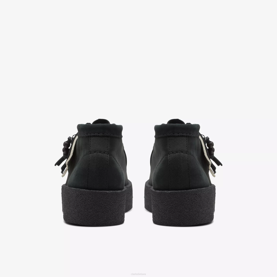 Clarks Wallabee puodelio batai H2XV487 juodas nubukas