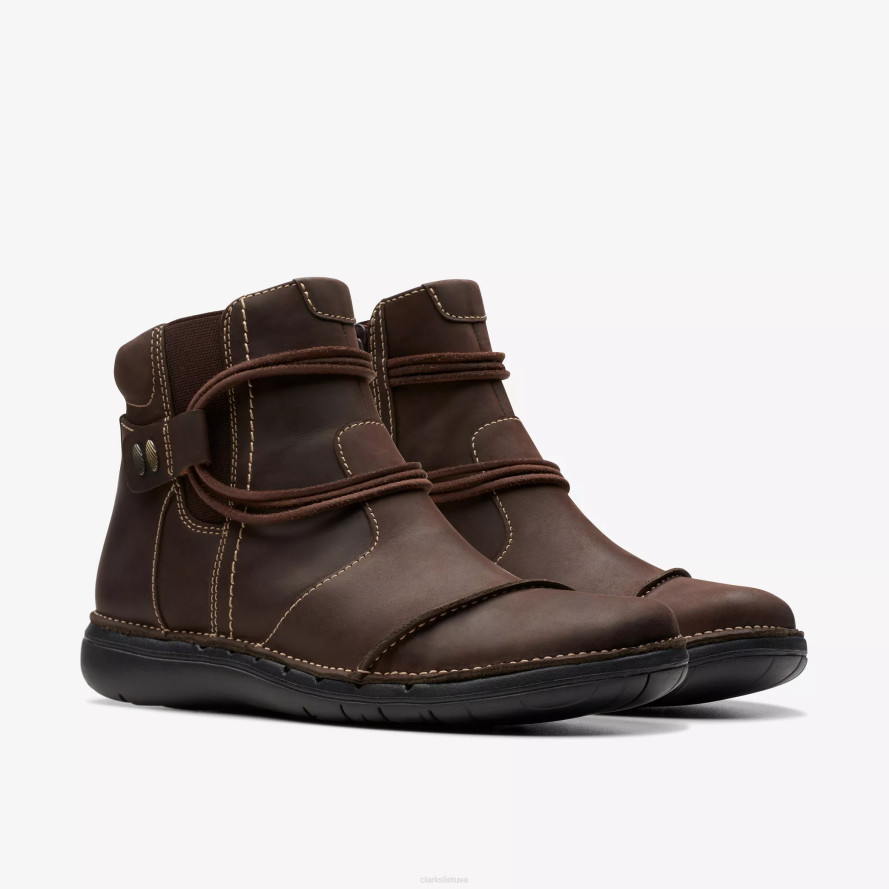 Clarks atšaukti kilpą H2XV440 tamsiai ruda oda