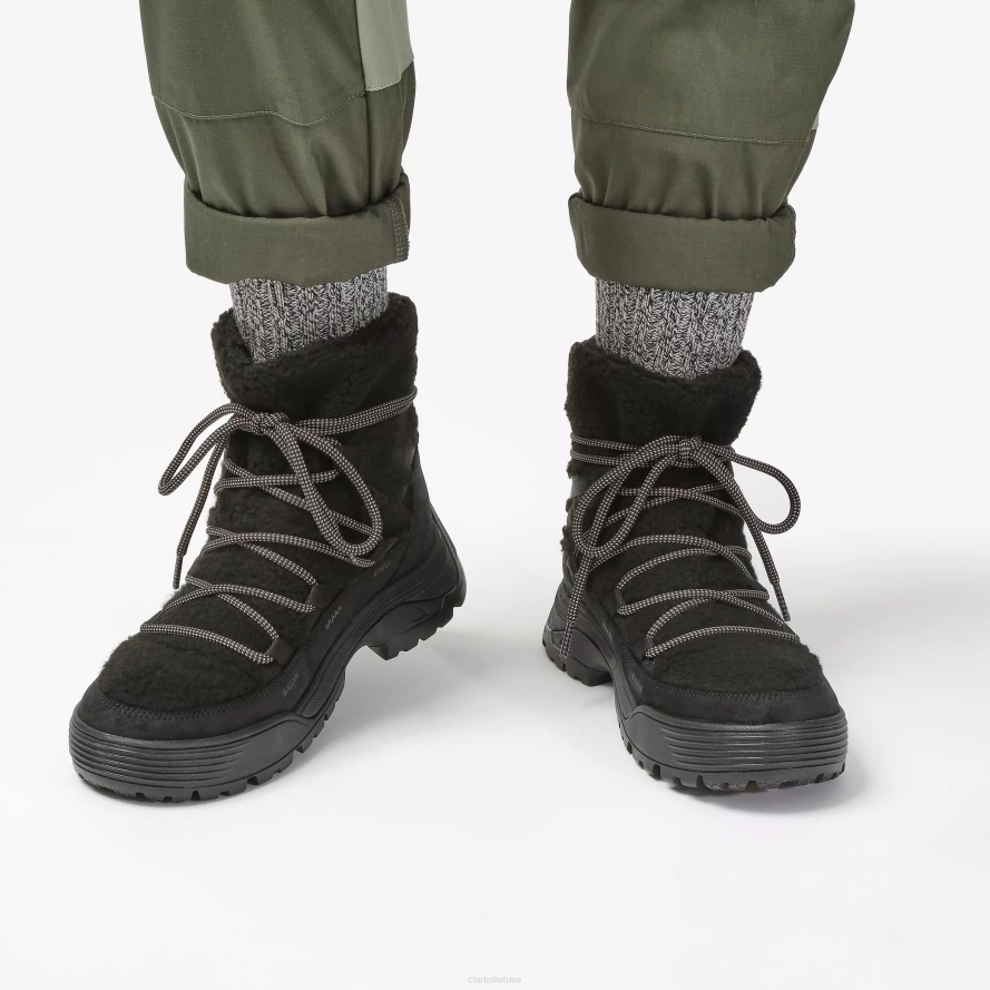 Clarks atl hike up atsparus vandeniui H2XV481 juodas šiltas derinys