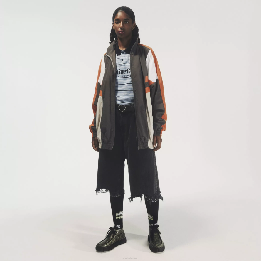 Clarks martine rose torhill labas H2XV394 žalia gyvatė