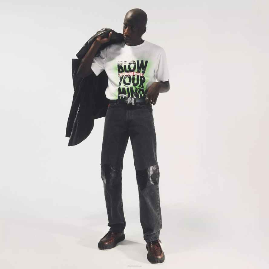 Clarks martine rose torhill labas H2XV395 ruda gyvatė