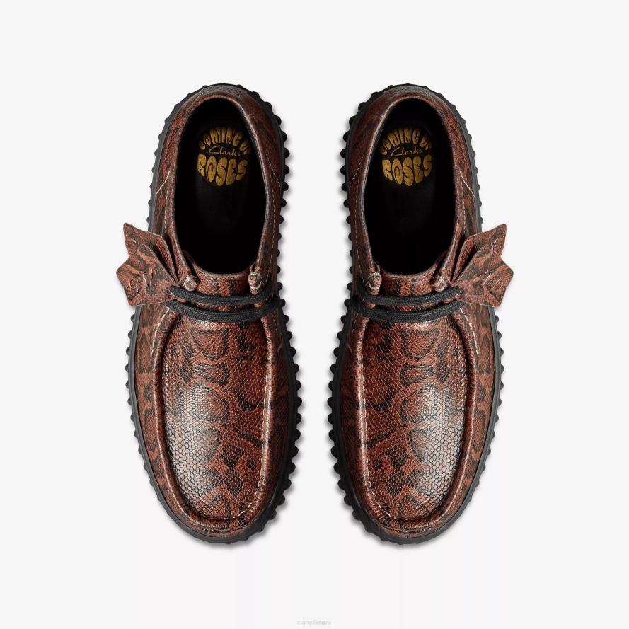 Clarks martine rose torhill labas H2XV395 ruda gyvatė