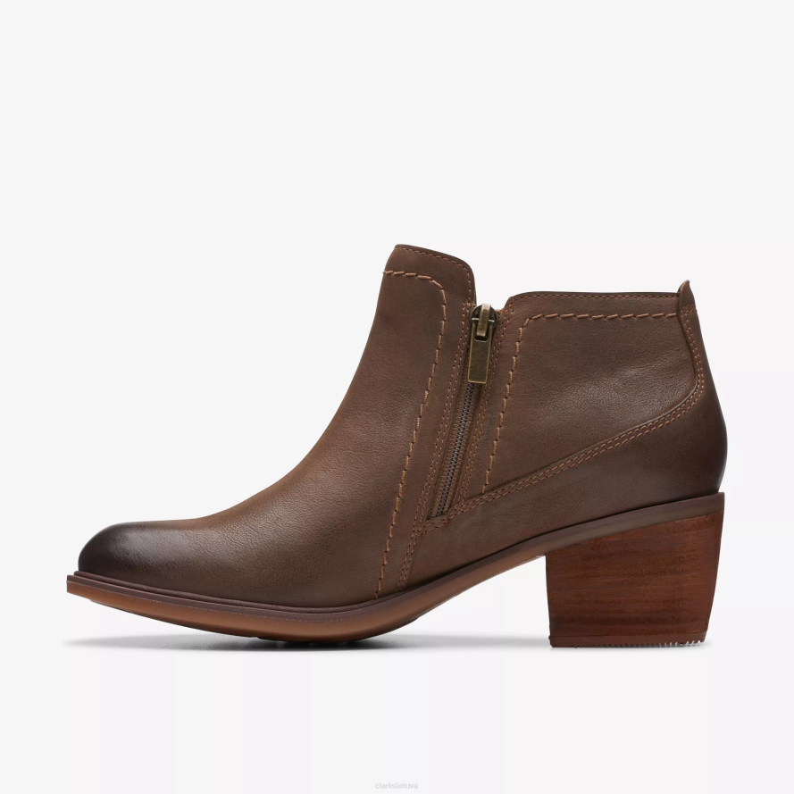 Clarks neva lo H2XV433 tamsiai rudos spalvos oda