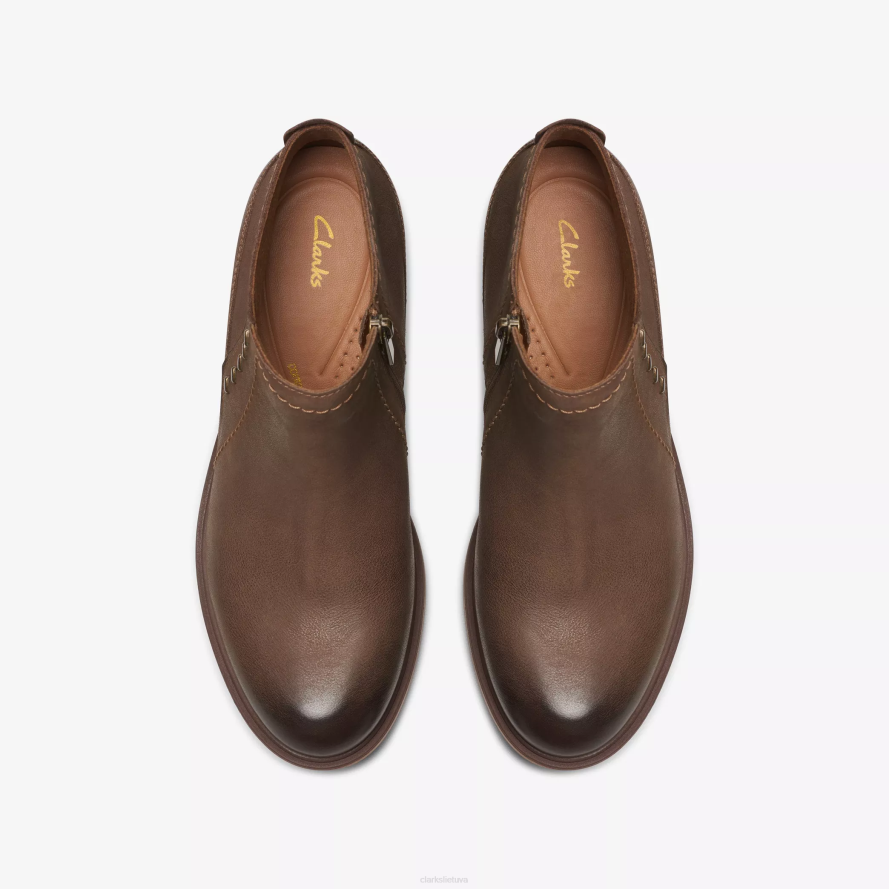 Clarks neva lo H2XV433 tamsiai rudos spalvos oda