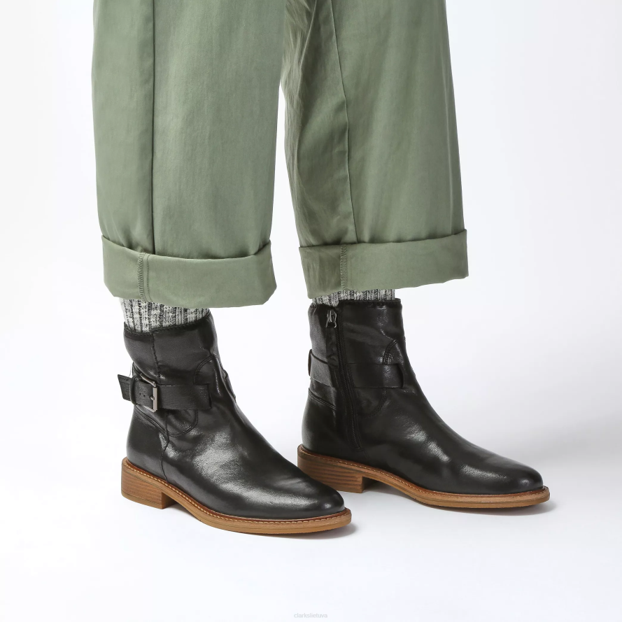 Clarks odekolono dirželis H2XV460 juoda oda