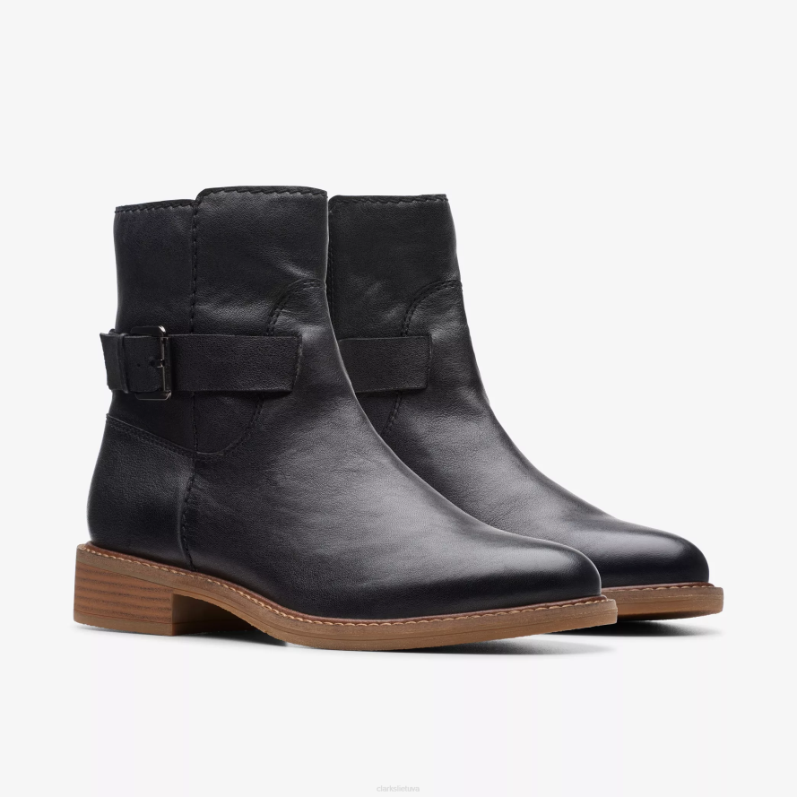 Clarks odekolono dirželis H2XV460 juoda oda