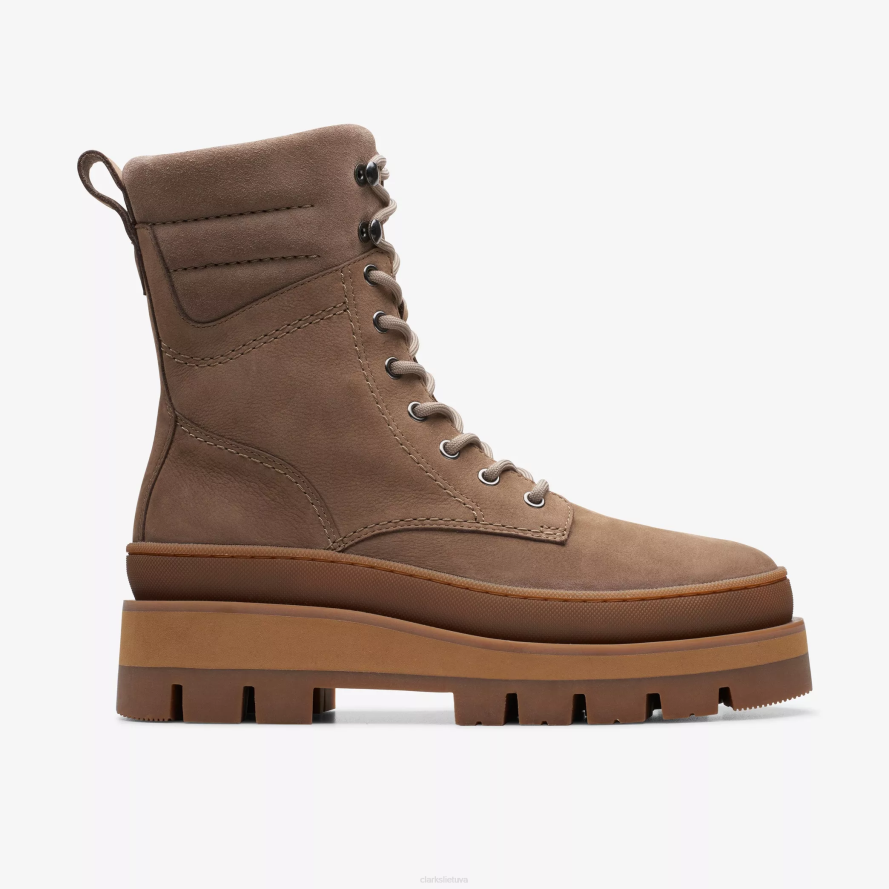 Clarks orianna 2 žygis H2XV473 akmenukas nubukas