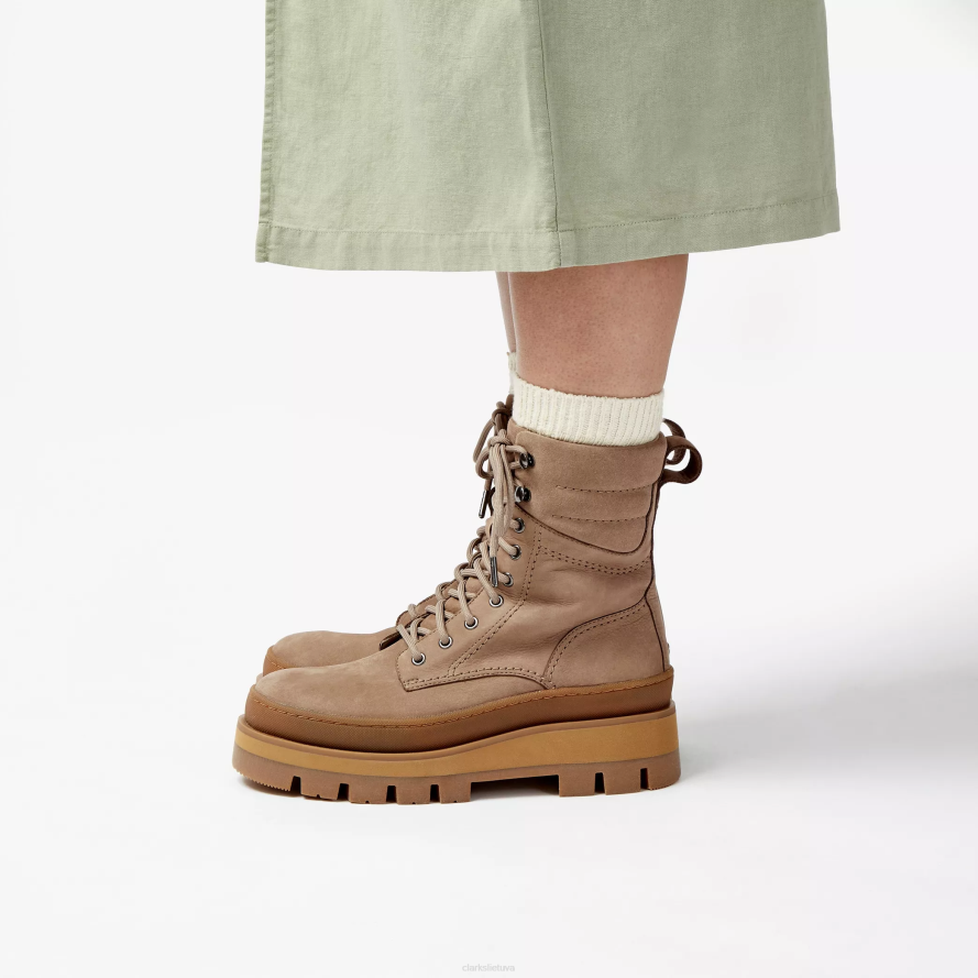 Clarks orianna 2 žygis H2XV473 akmenukas nubukas