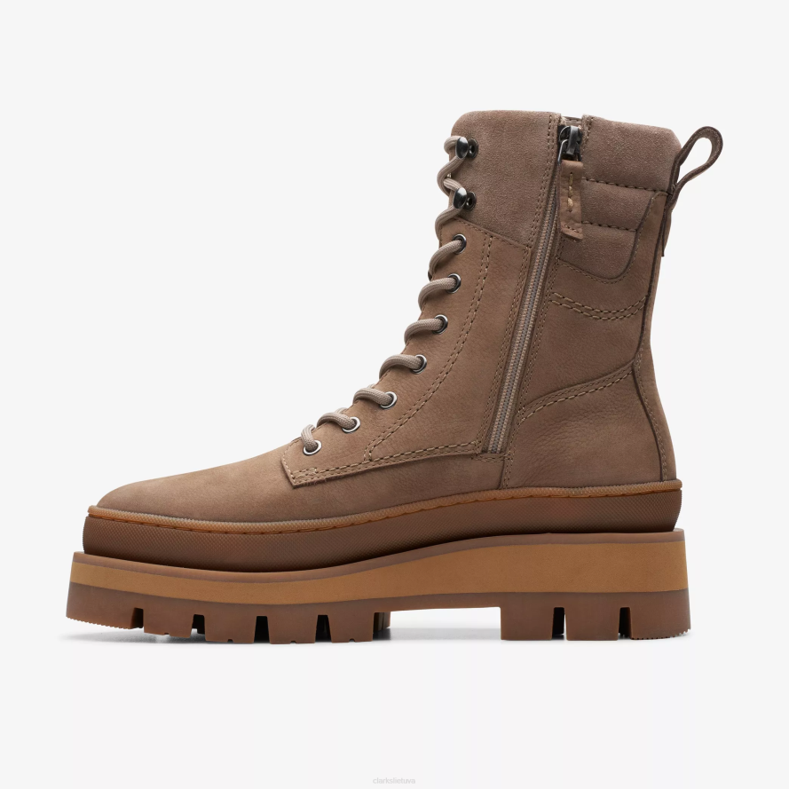 Clarks orianna 2 žygis H2XV473 akmenukas nubukas