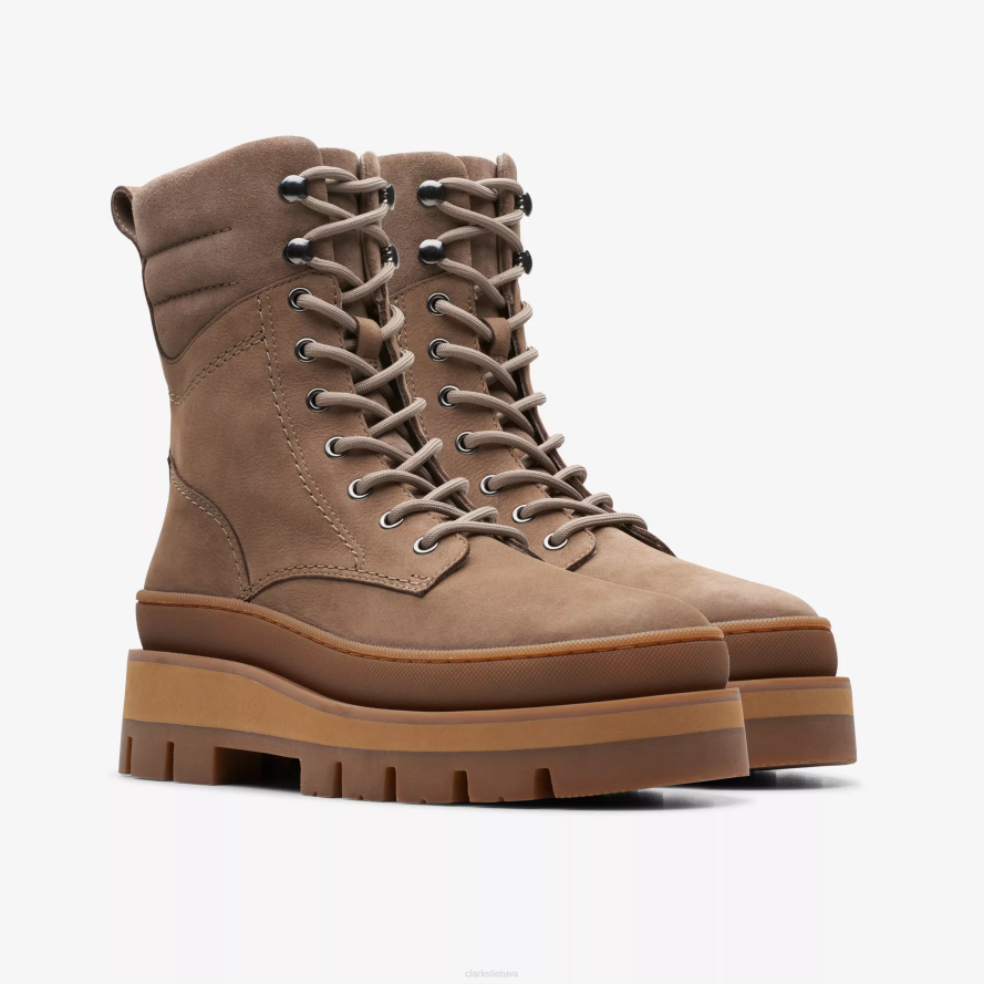 Clarks orianna 2 žygis H2XV473 akmenukas nubukas