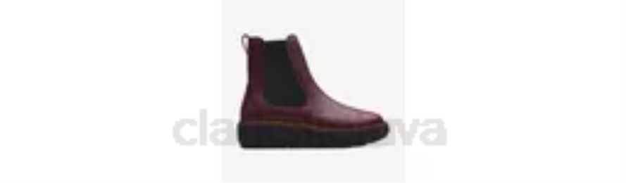 Clarks orianna aukštyn H2XV454 bordo spalvos oda