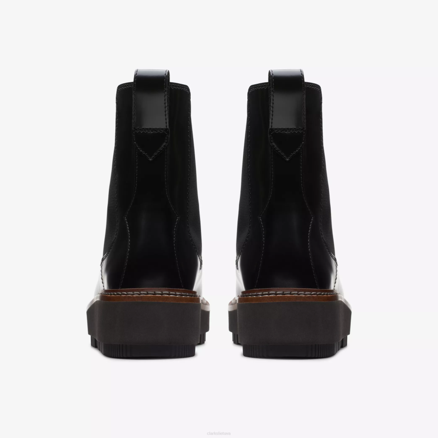 Clarks orianna aukštyn H2XV455 juoda oda