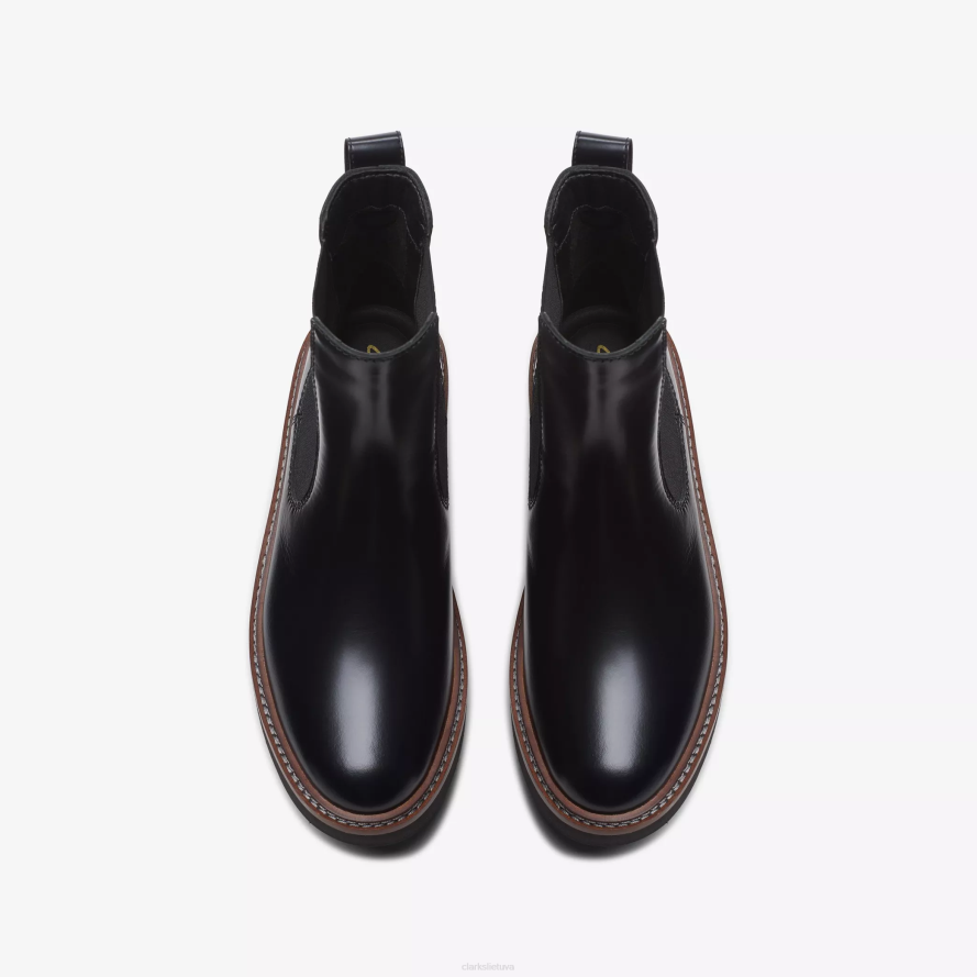 Clarks orianna aukštyn H2XV455 juoda oda