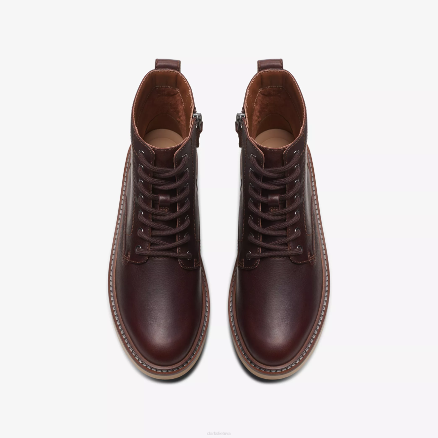 Clarks oriannos nėriniai H2XV457 tamsiai ruda oda