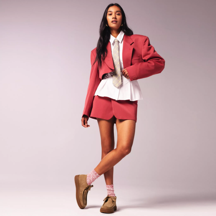 Clarks torhill labas H2XV389 tamsaus smėlio zomšos