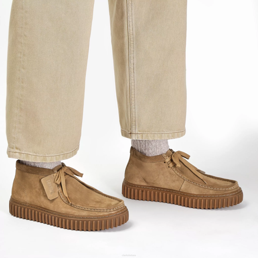 Clarks torhill labas H2XV389 tamsaus smėlio zomšos