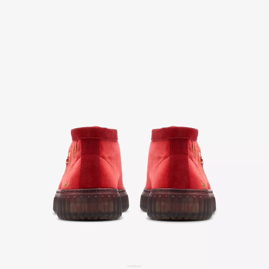 Clarks torhill labas H2XV391 raudonas aksomas