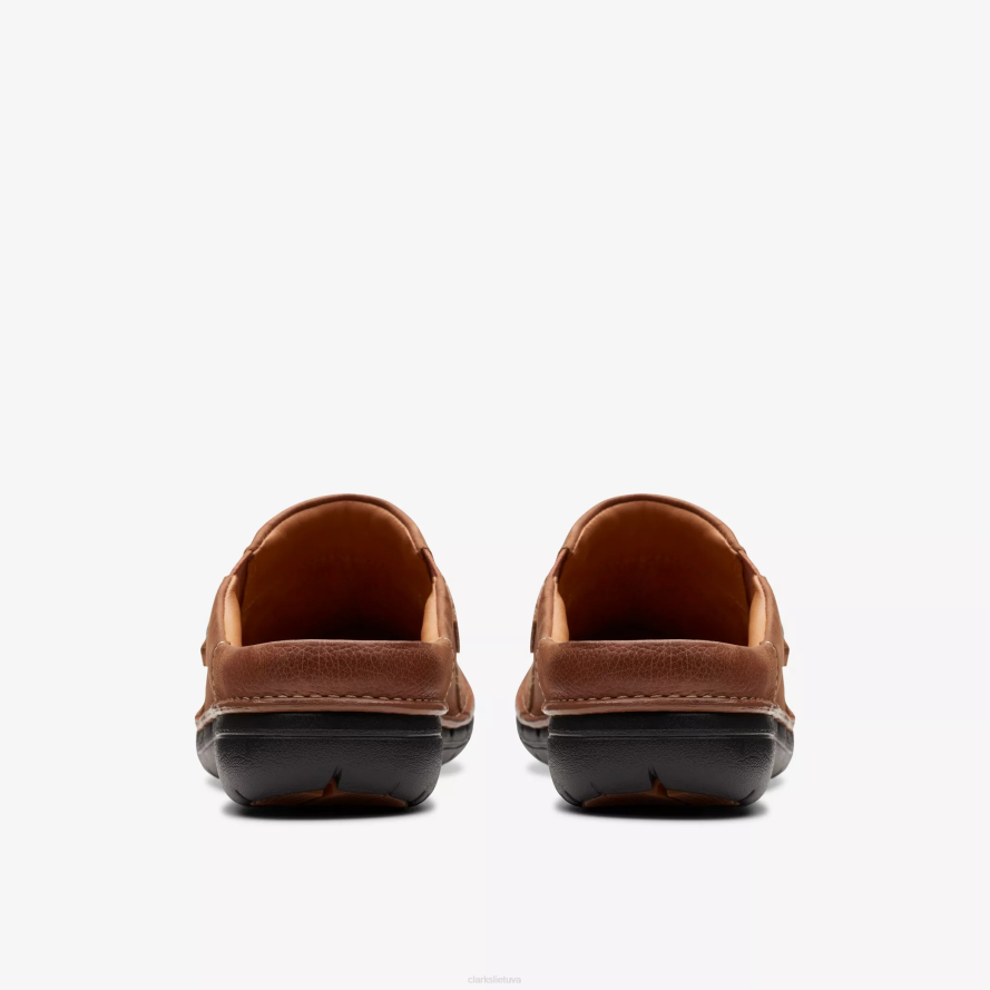 Clarks un loop lengvumas H2XV554 tamsiai rudos spalvos oda
