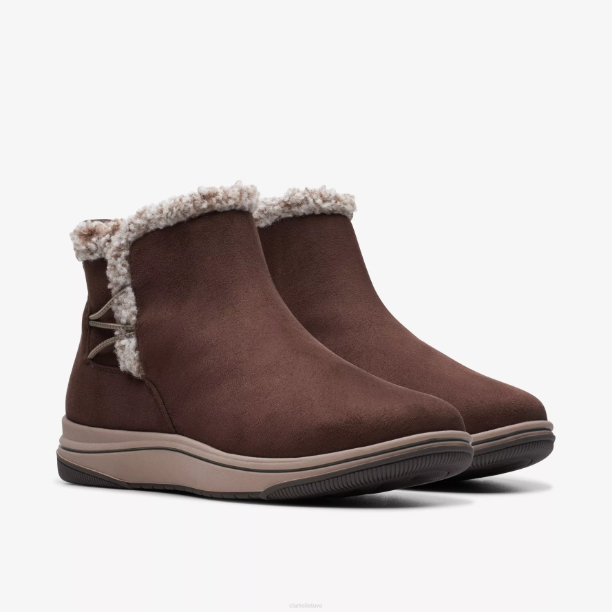 Clarks vėjo kailis H2XV413 tamsiai rudas