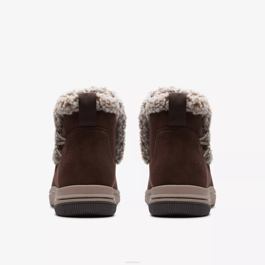 Clarks vėjo kailis H2XV413 tamsiai rudas