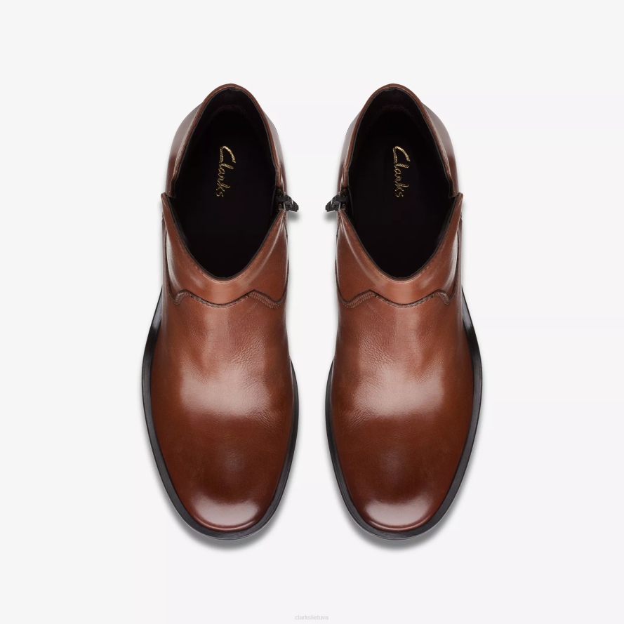Clarks vožtuvstino lo H2XV482 tamsiai rudos spalvos oda