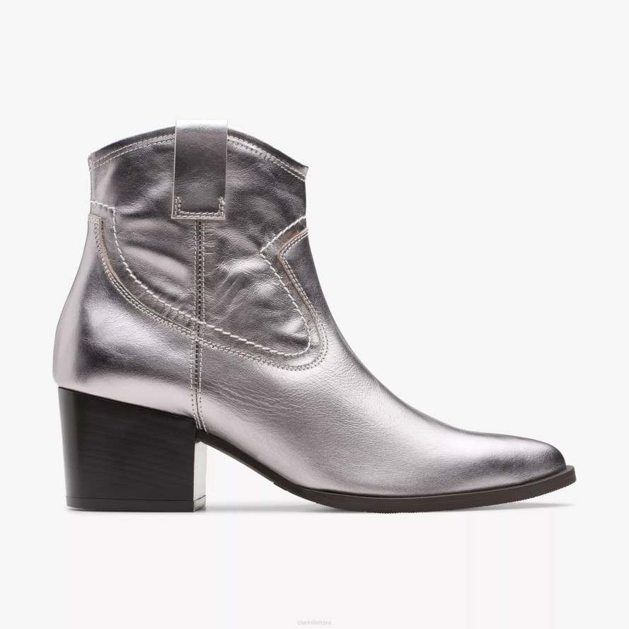 Clarks vyresnysis rae H2XV382 sidabrinė oda
