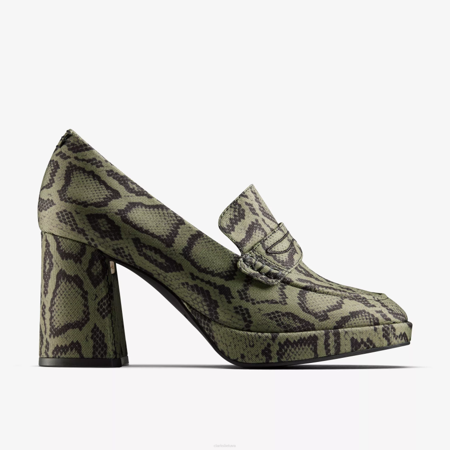 Clarks Moteriškas martine rožių marmuras 2 H2XV218 žalia tekstilė